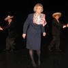 Ginny Stahlman Loggins as Gov. Jan Brewer of Arizona. 
"And these young men from across the bay, they come to destroy the American Way!"
